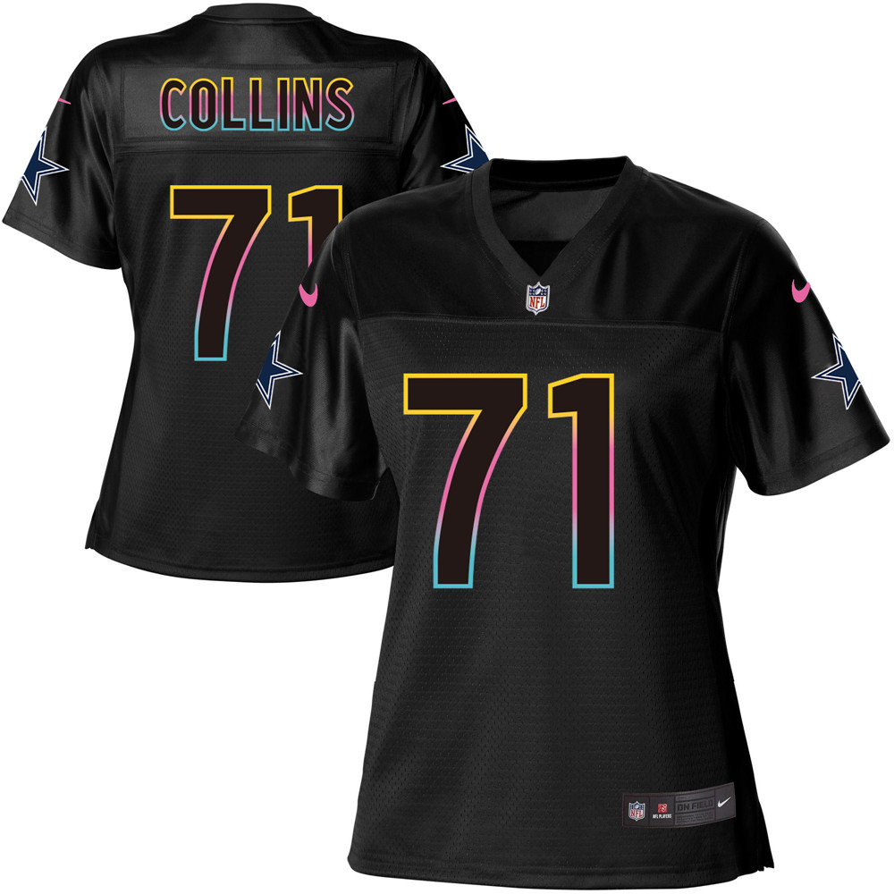 Women's Game La'el Collins Nike Jersey Black - #71 Fashion NFL Dallas Cowboys